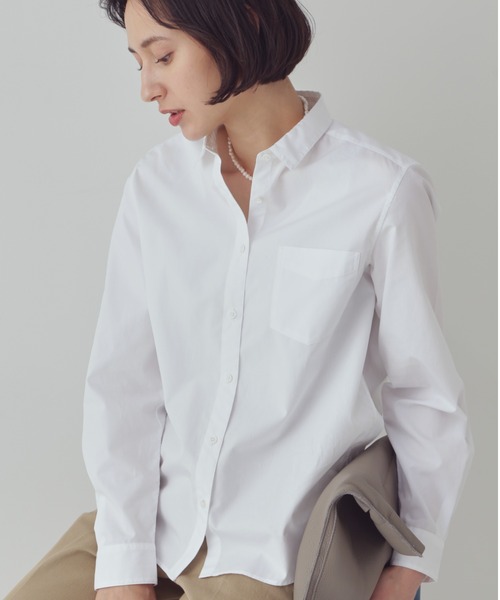 「human woman」 長袖シャツ SMALL ホワイト レディース