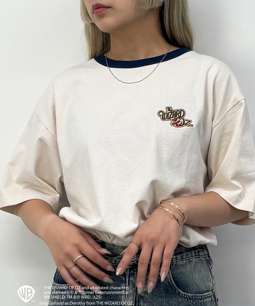 tシャツ OZ リンガーバックプリントTシャツ レディース
