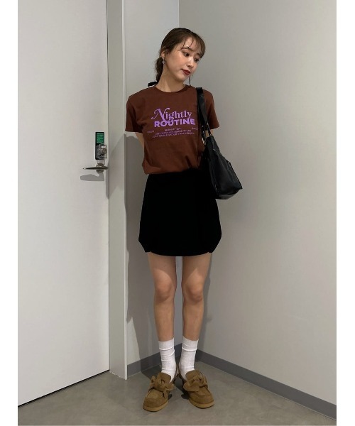 SLY（スライ） スカート H/W SIMPLY SKORT ハイウエスト シンプリー