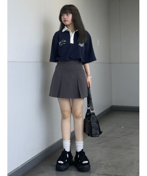 SLY（スライ） スカート H/W SIMPLY SKORT ハイウエスト シンプリー