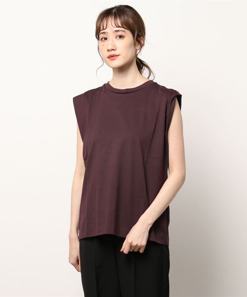 「enchainement」 ノースリーブトップス フリー グリーン レディース_画像4