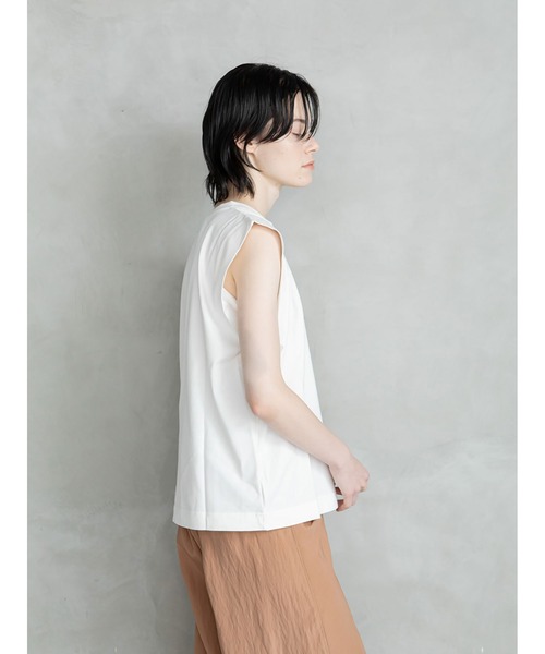 「enchainement」 ノースリーブトップス フリー グリーン レディース_画像9