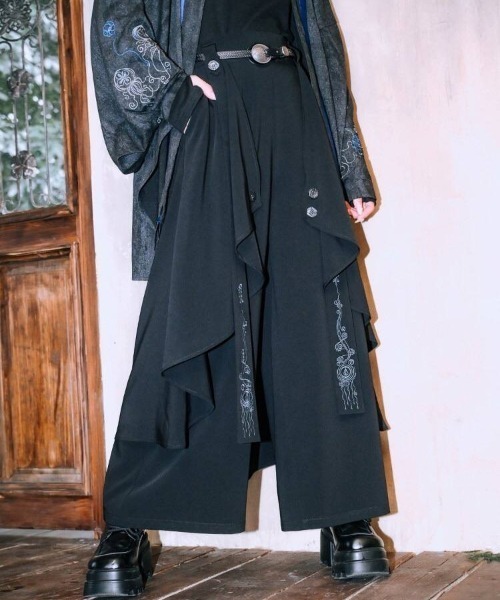 BLACK PEACE NOW * ガウチョ袴パンツ BLACK PEACE NOW * ガウチョ袴パンツ BLACK PEACE NOW