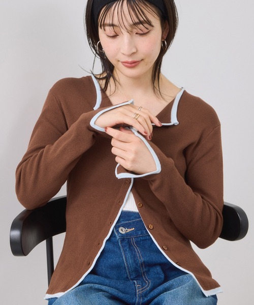 ベースマークプロジェクト サイクリングパッチワークカーディガン マルチカラー other - ベースマークプロジェクト サイクリングパッチワーク