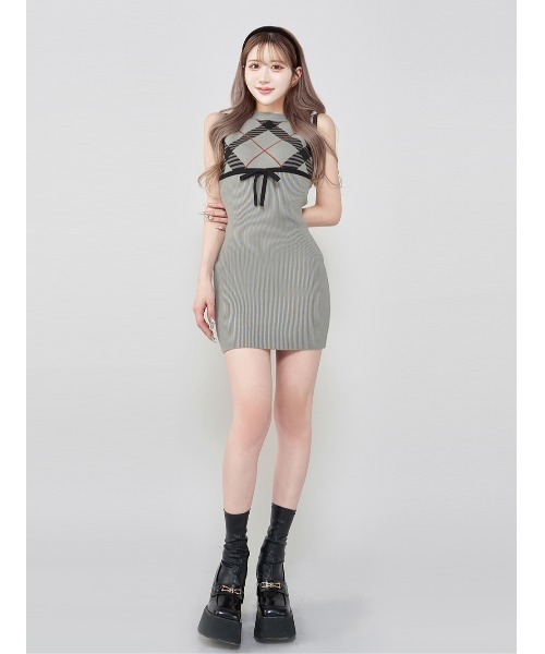 Darich ダーリッチ ワンピース freeフリー Darich（ダーリッチ） ニットワンピース FREE ベージュ レディース