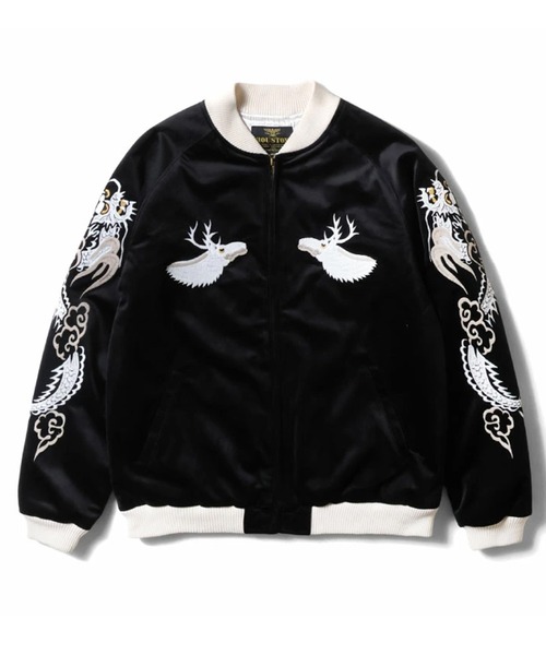 【HOUSTON】VELVETTEN（別珍ジャケット）（ALASKA）ブラック HOUSTON ブルゾン アウター ヒューストン VELVETEEN ALASKA