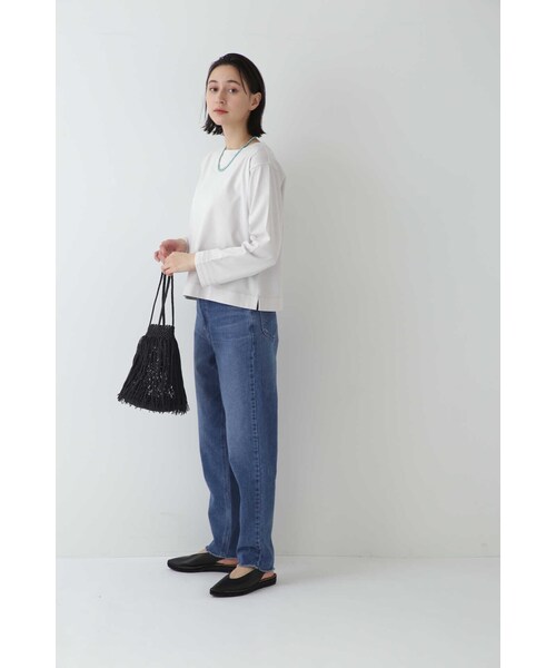 「human woman」 長(zhǎng)袖カットソー MEDIUM グレー レディース
