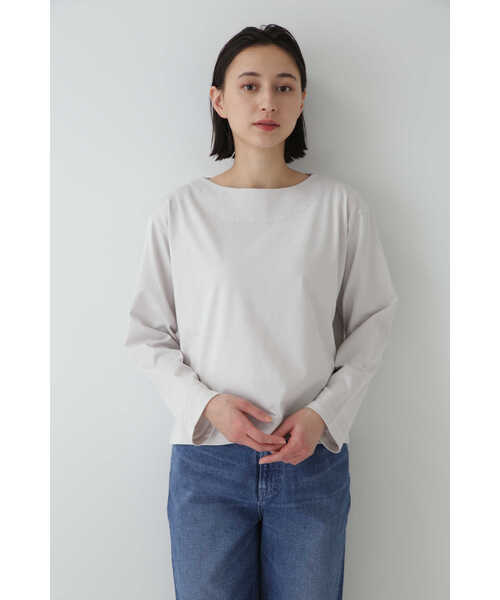 「human woman」 長(zhǎng)袖カットソー MEDIUM グレー レディース