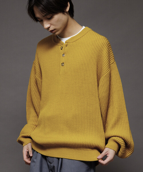 コーデュロイニット FREAK'S STORE セーター ニット 限定展開 リラックスフィット 畦編み