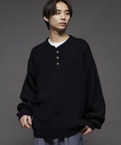 FREAK'S STORE セーター ニット 限定展開 リラックスフィット 畦