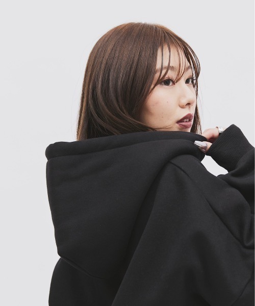 17HR（セブンティーンアワーズ） ジップアップパーカー FREE ブラック