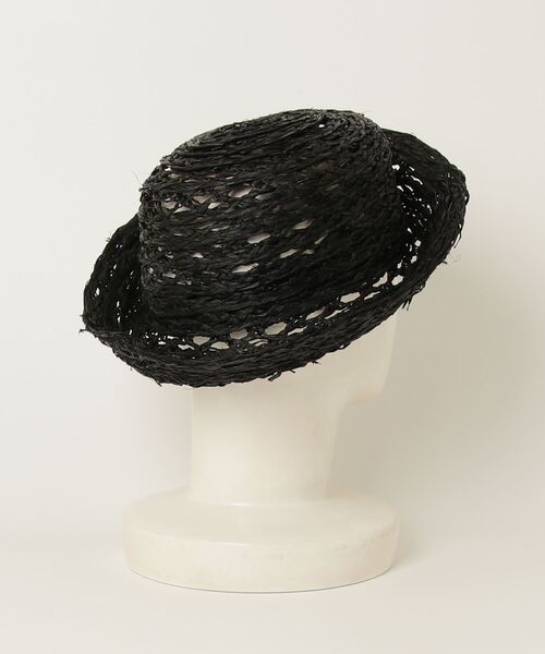 「KIJIMA TAKAYUKI」 ストローハット - ブラック レディース_画像2