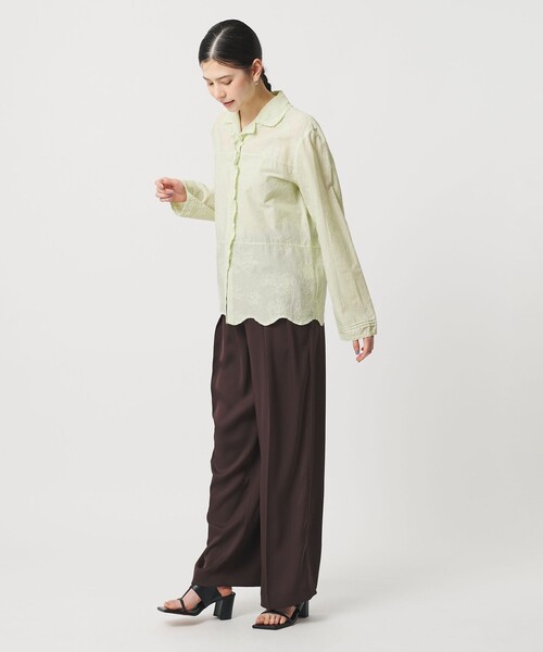 極美品✴︎UNITED ARROWS エンプロイダリーブラウス 手洗い可 【公式通販】