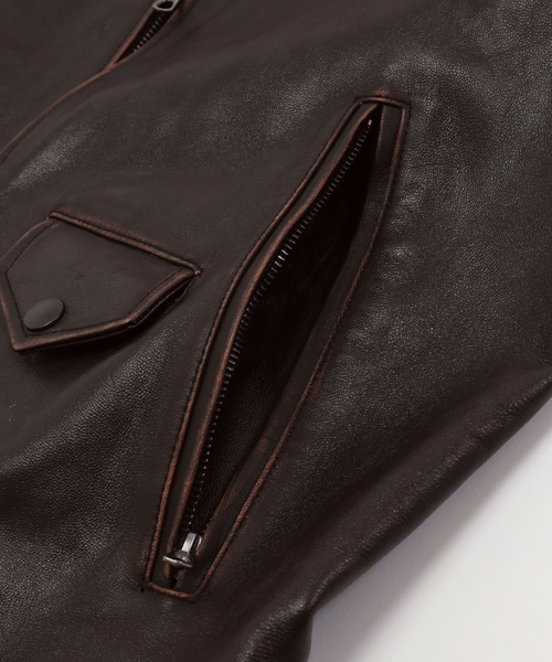 EDIFICE（エディフィス） 革ジャン ライダース ラムレザー フレンチ