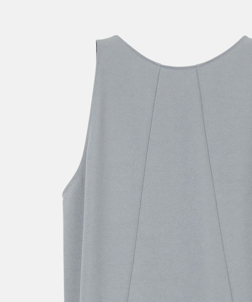 ワンピース スリーブレスツイルAラインドレス / Sleeveless Twill A-line Dressの画像