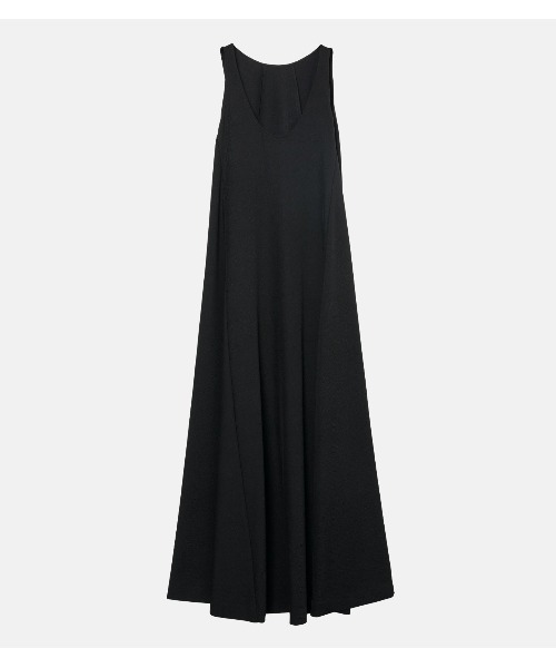 ワンピース スリーブレスツイルAラインドレス / Sleeveless Twill A-line Dressの画像