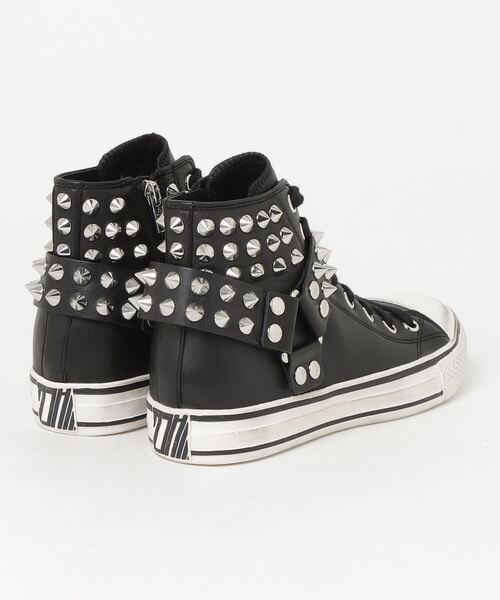 ASH⭐︎ハイカットスニーカー38インチ ASH（アッシュ） ハイカットスニーカー 38 ブラック レディース