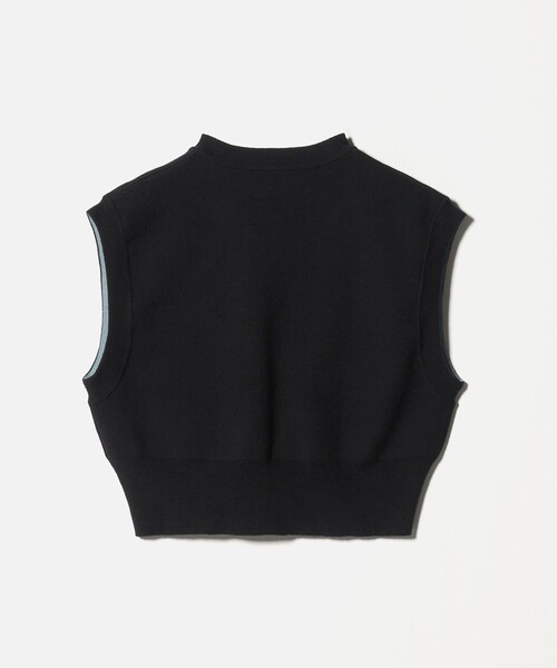 6 ベスト ジレ 「6(ROKU)」コットンウール ミラノリブ Vネック ベスト