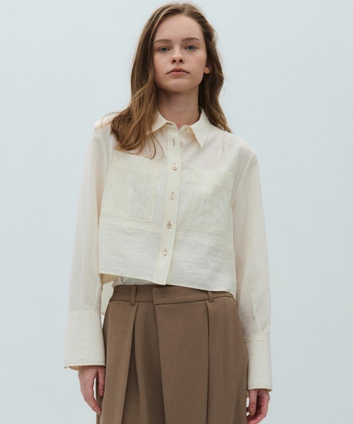 PUBLIC TOKYO（パブリックトウキョウ） ブラウス シャツ ダブル