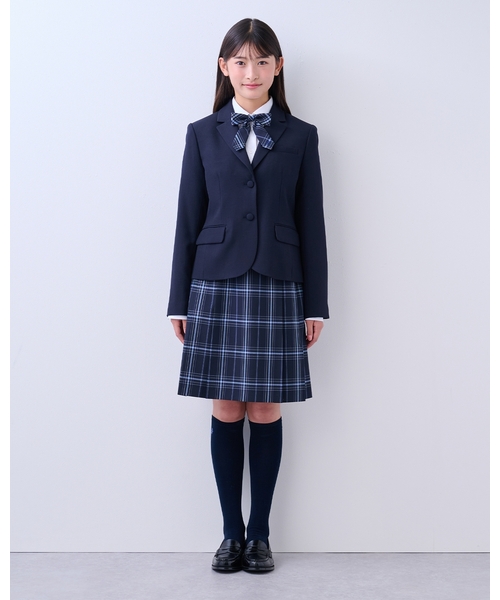美品　ポンポネット　女の子　150　セットアップ　チェック　ブレザー　卒服　入学 pom ponette junior フォーマル 発表会 卒園式 入学式 「卒服