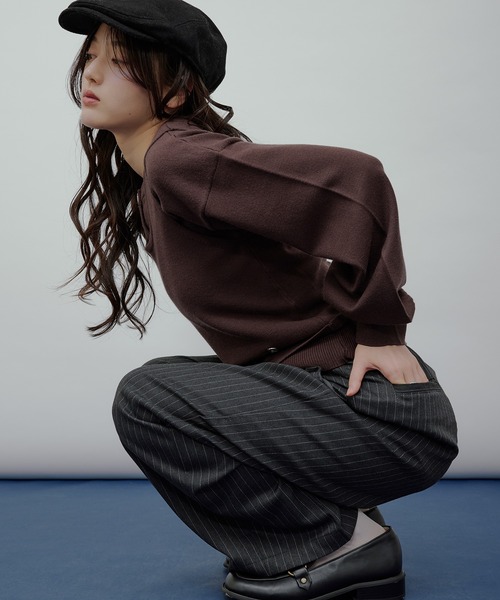 MUHET（ミュエータ） カーディガン 「set item」tank top ＆ crew neck