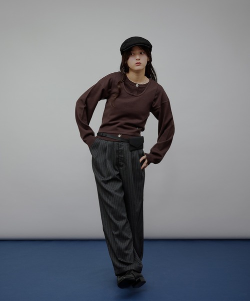 MUHET（ミュエータ） カーディガン 「set item」tank top ＆ crew neck