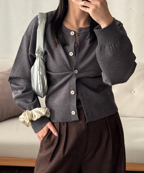 MUHET（ミュエータ） カーディガン 「set item」tank top ＆ crew neck