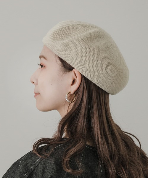 「SMELLY」 ベレー帽 - グレー レディース_画像6