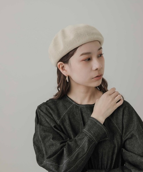 「SMELLY」 ベレー帽 - グレー レディース_画像9