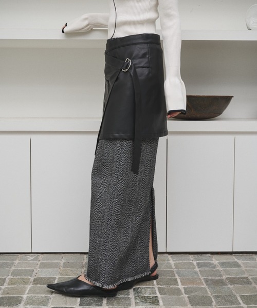 AIC. スカート フェイクレザーラップスカート : ZOZOTOWN Yahoo!店