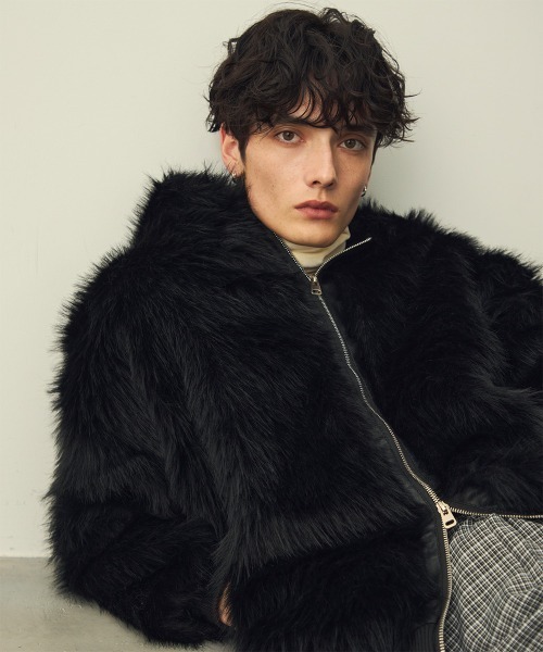 Shoowtime（ショウタイム） ブルゾン アウター Double Zip Eco Fur