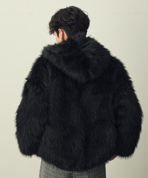 Shoowtime（ショウタイム） ブルゾン アウター Double Zip Eco Fur