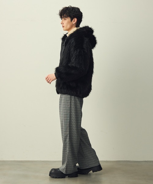 Shoowtime（ショウタイム） ブルゾン アウター Double Zip Eco Fur