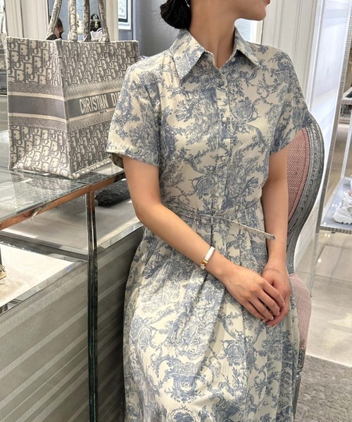 「Doula Doula」 半袖ワンピース FREE ブルー レディース_画像3