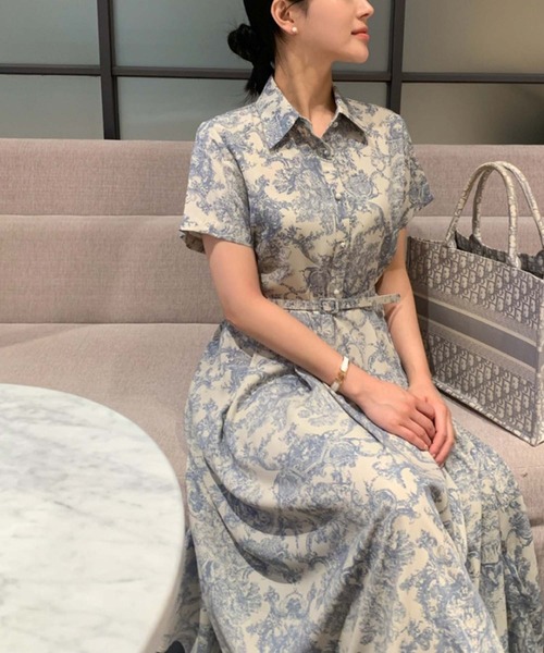 「Doula Doula」 半袖ワンピース FREE ブルー レディース_画像8