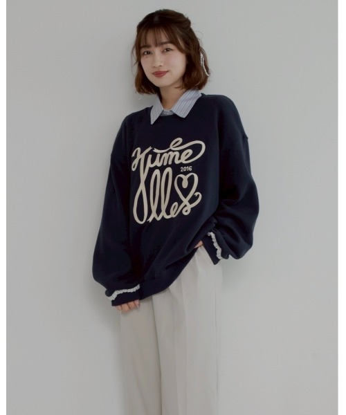 JUMELLE（ジュメロ） トレーナー スウェット big ribbon sweat 