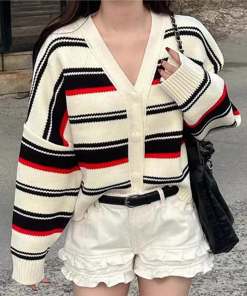 Girly Doll（ガーリードール） ニット セーター Vネックランダム