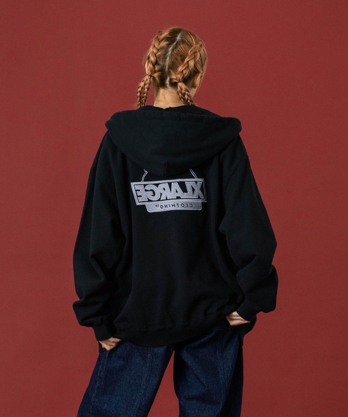 XLARGE（エクストラ ラージ） パーカー BACKSIDE OG ZIP UP HOODED