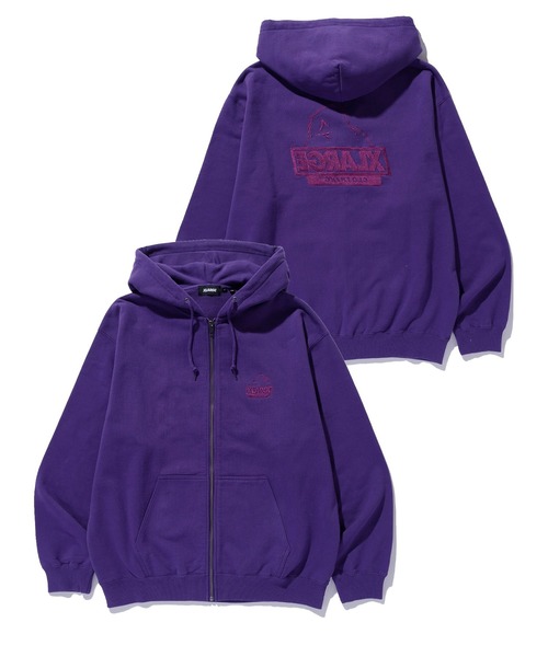 XLARGE（エクストラ ラージ） パーカー BACKSIDE OG ZIP UP HOODED