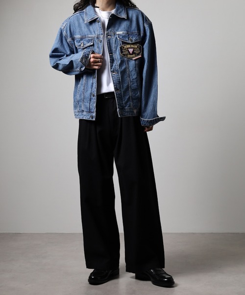 デニムジャケット gジャン GUESS JEANS GJ MENS OVERSIZE TRUCKER