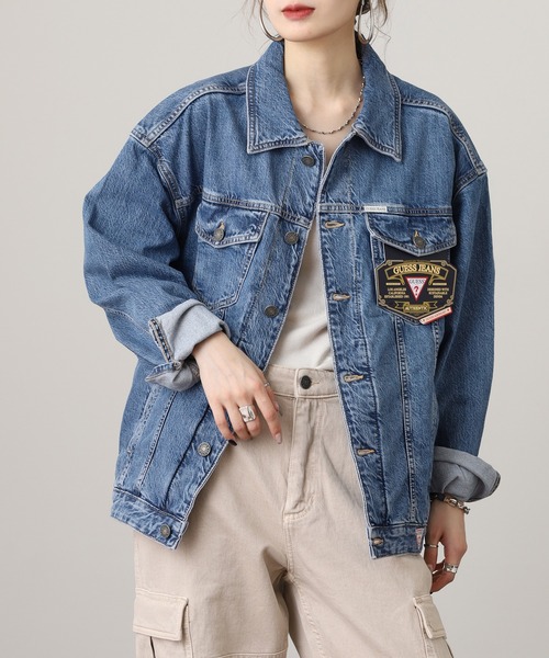 デニムジャケット gジャン GUESS JEANS GJ MENS OVERSIZE TRUCKER
