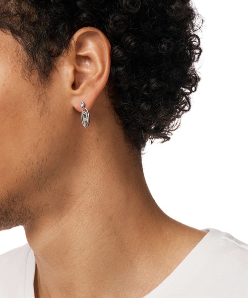 DIESEL（ディーゼル） ピアス アクセサリー メンズ ピアス シルバー
