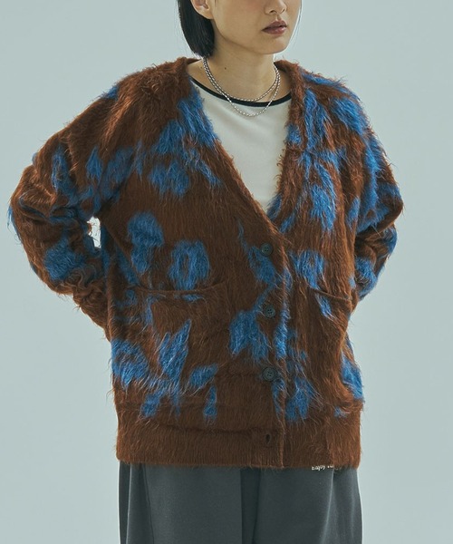 ROSE BUD（ローズバッド） カーディガン FLOWER JACQUARD CARDIGAN