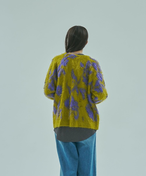 ROSE BUD（ローズバッド） カーディガン FLOWER JACQUARD CARDIGAN