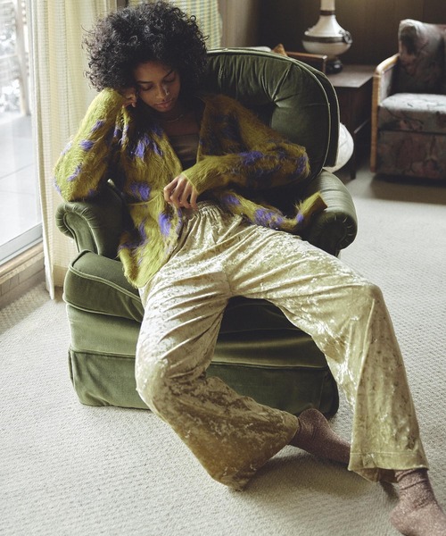 ROSE BUD（ローズバッド） カーディガン FLOWER JACQUARD CARDIGAN