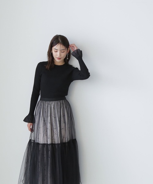 「NATURAL BEAUTY BASIC」 長袖ニット FREE ホワイト系その他 レディース_画像2