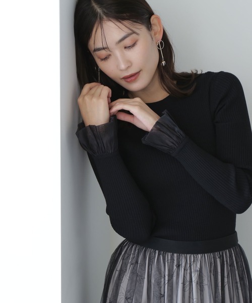 「NATURAL BEAUTY BASIC」 長袖ニット FREE ホワイト系その他 レディース_画像4