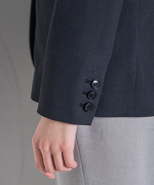 「la.f…」 テーラードジャケット 9号 ベージュ レディース_画像3