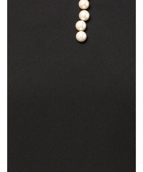 TONAL（トーナル） ブラウス シャツ パールキーネックペプラムブラウス