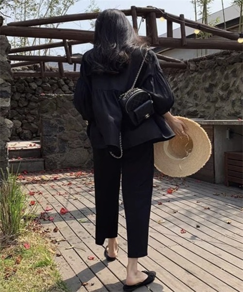 「Dream garden」 長袖ブラウス L ホワイト レディース_画像9